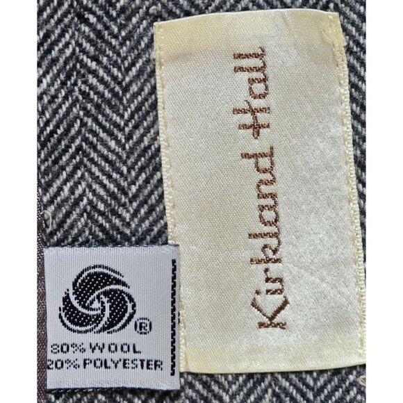 Kirkland Hall VTG Two-Piece Gray Wool Skirt Suit Tweed Lined USA Made Women's 12 - Picture 7 of 16